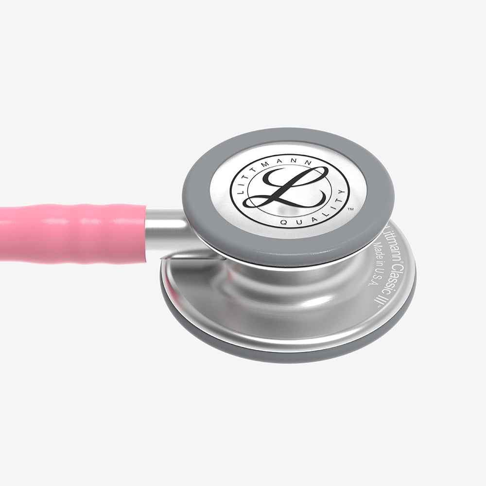 Stetoskop Classic III Rosa med bröststycke i bortstat rostfritt stål